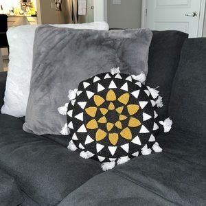 Beaded Fringe Pillow